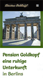 Mobile Screenshot of pension-goldkopf-berlin.de