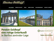 Tablet Screenshot of pension-goldkopf-berlin.de
